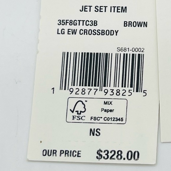 Michael Kors Large EW Crossbody Bag Brown - Picture 6 of 6